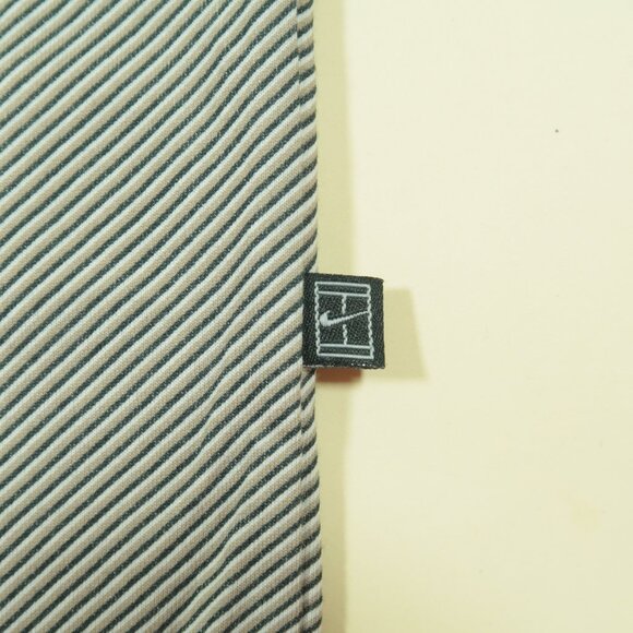 Vintage Nike Tennis Polo Shirt Mens XL White Challenge Court Slash Stripe New - Picture 4 of 9